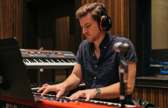 Alex Wright Recording at Blackbird Studios